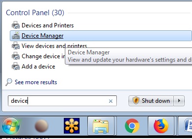 search for device manager