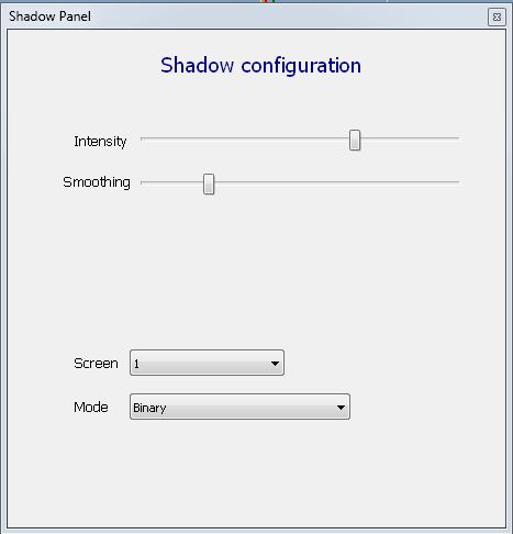 shadow configuration window