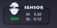sensor on, attention index, slope