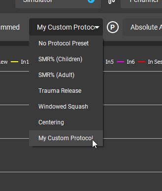 protocol list with custom portocol shown